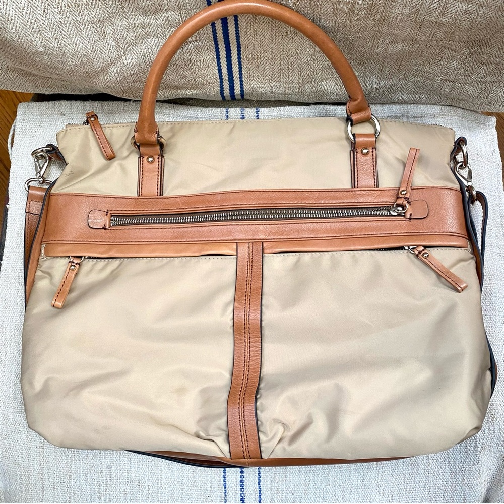 BANANA REPUBLIC Amalfi Nylon Leather Laptop Bag